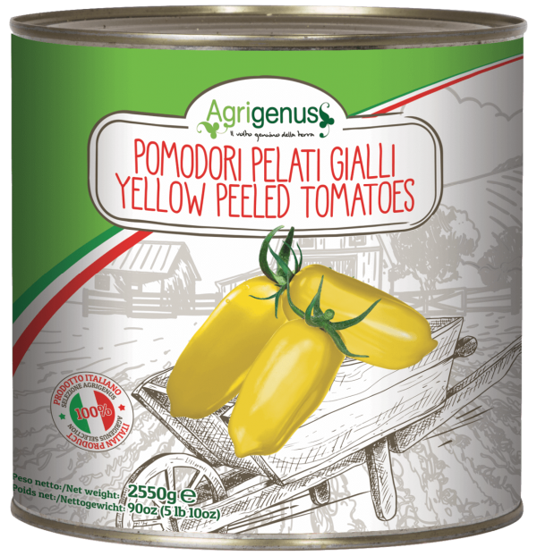 Peeled Yellow Tomatoes Agrigenus